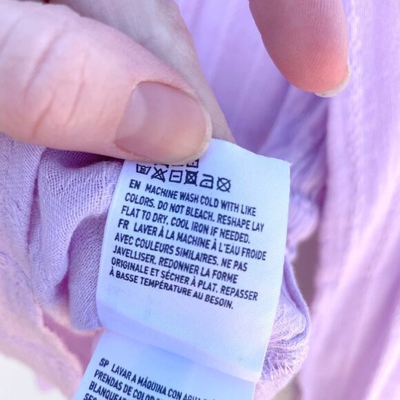 AEO Peplum Boho Balloon Sleeve Wrap Tie Waist boho chic Blouse - Picture 9 of 11